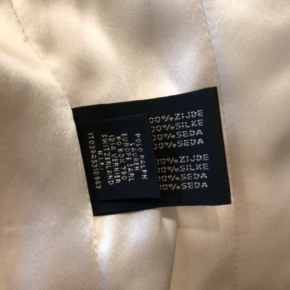 Ralph Lauren Black Label Ivory Silk Suit Jacket - Picture 11 of 12